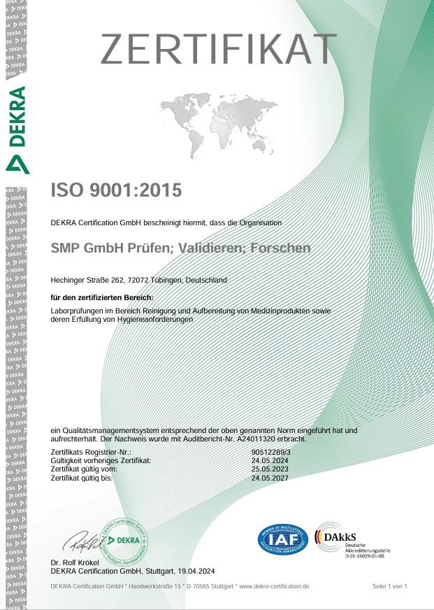 Zertifizierung ISO 9001